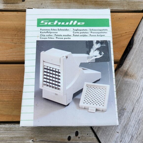 Schulte French Fry Cutter Chip Cutter Potato Masher Valentini Itali in box - Picture 2 of 12